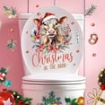 thumbnail image 4 of Christmas Decorations Bathroom,To From Christmas Stickers,Farm Style Christmas Toilet Sticker Decoration Christmas Toilet Sticker,Christmas Decorations for Bathroom,Unique Christmas Decorations, 4 of 8