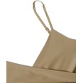thumbnail image 3 of Women's Spaghetti Strap Knot Back Crop Top Wrap Cami Top, 3 of 5