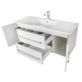 thumbnail image 3 of Cutler Kitchen and Bath Milano 48" Wood/Cultured Marble Bathroom Vanity in Black, 3 of 7
