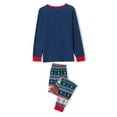 thumbnail image 5 of DuAnyozu Matching Family Pajamas Sets Christmas PJ's Letter Print Top and Plaid Pants Jammies Sleepwear, 5 of 10