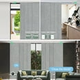 thumbnail image 2 of Yoolax Motorized Sliding Panel Track Blind Blackout Smart Vertical Blinds Electric Window Shade with WiFi Hardwire Power Motor for Patio Glass Door(Blackout Fabric-Light Grey,78"W x 84"H), 2 of 7