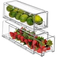thumbnail image 1 of Frigorífico Drawers Sorbus Clear, apilable, paquete de 2, 1 of 7
