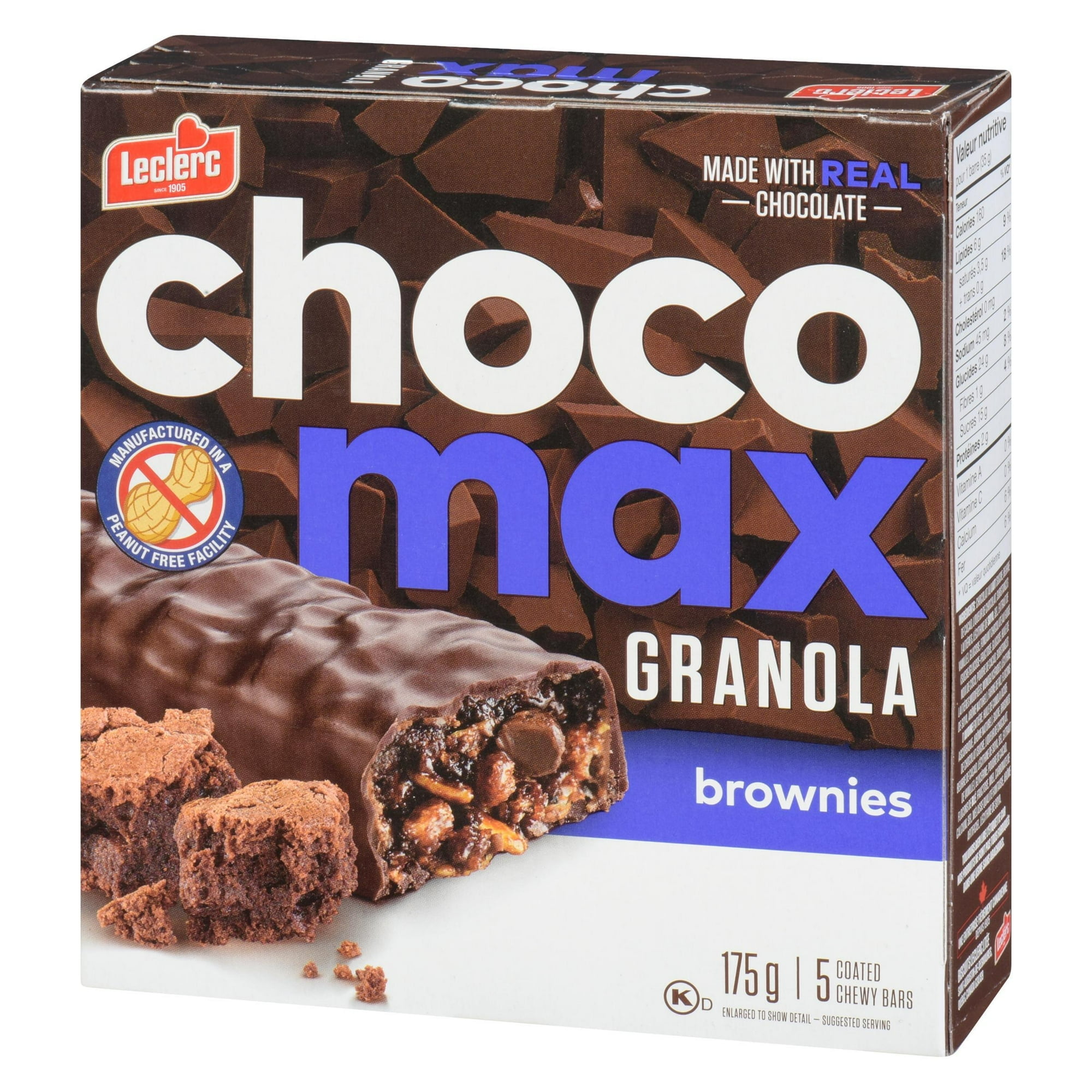 Chocomax Brownie Granola Bars, 175g / 5 bars