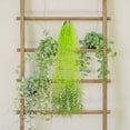 thumbnail image 3 of 5-Fork Rattan Wall Hanging - Artificial Greenery Decor, for Mall/Home/Ceiling, Durable Plastic, Easy Install, 3 of 5