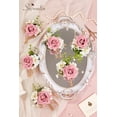 thumbnail image 4 of Boutonniere Serwalin Pink Rose para boda, 6 unidades, para hombre, 4 of 8