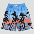 thumbnail image 5 of RMGVDSD Boys Swim Trunks Kids Swimming Shorts Fashion Print Hawaiian Casual Shorts Quick Dry Beach Pants Sport Shorts for 9-10 Years, 5 of 7