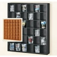 thumbnail image 2 of Jumbo Wall Hanging Wooden Shot Glass Display Case - Black, 2 of 3