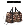 thumbnail image 3 of Bingfone Patriotic Deer Soldier Salute Print Travel Duffel Tote Bag,Waterproof Shoulder Weekender Bag For Women and Men Swim Sports Travel Gym Bag，Foldable and expandable bag Lightweight, 3 of 7
