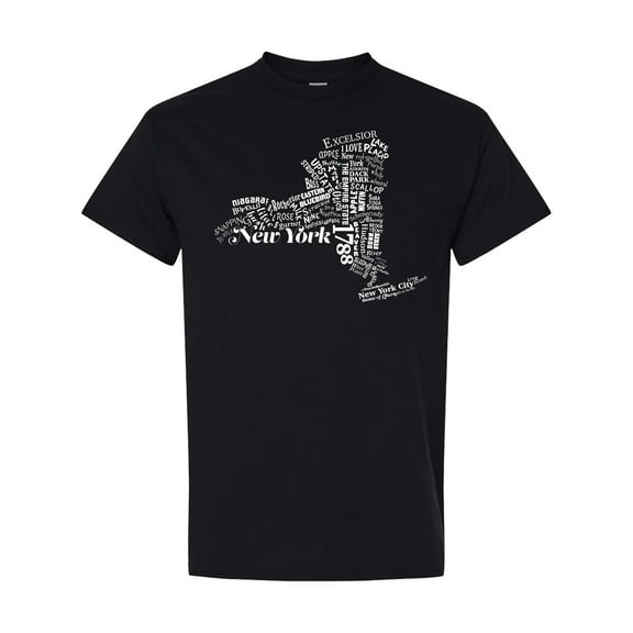 Inktastic New York State Word Salad T-Shirt