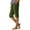 Army Green Capri Pants for Women#1, variant on MGCWSH Pedal Pushers for Women Pull On Cotton Linen Bermuda Shorts Knee Length Casual Lightweight Capri Pants with Pocket Blue