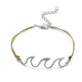 thumbnail image 4 of Pulseras de aleación para tobillo Xihbxyly para mujer tobilleras de cuerda para playa, 4 of 7