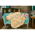 thumbnail image 2 of Konstantin Andreevich Somov 24x17 Gold Ornate Framed and Double Matted Museum Art Print Titled - Sleeping Lady in a Room (1919), 2 of 4