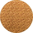 thumbnail image 1 of Ahgly Company Indoor Round Abstract Orange Modern Area Rugs, 4' Round, 1 of 4