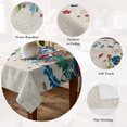 thumbnail image 5 of Boho Flowers Table Cloth Waterproof Tablecloths, Abstract Ethnic Vintage Bohemian Floral Tablecloth Dining Table Cover for Kitchen Party Tabletop Outdoor, Rectangle Tablecloth 54x108 Inch, 5 of 9