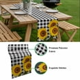 thumbnail image 5 of Sunflower Table Runner - 70 Inch Long, Kitchen Dining Table Runner Dresser Scarves, Yellow Spring Flora Summer Botanical Plaid Farmhouse Decor for Coffee Tables Wedding Party Banquet, 5 of 8