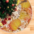 thumbnail image 5 of FMSHPON Thanksgiving Pumpkins Xmas Christmas Tree Skirt Stand Mat for Holiday Party Decoration Indoor Outdoor 36 inches, 5 of 6