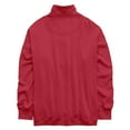 thumbnail image 3 of Womens Oversized Sweatshirt for Women Quarter Button Henley V Neck Long Sleeve Pullover Fall Casual Loose Fit Pullover Sweatshirts for Women Fashion Tops S-2XL Red L, 3 of 3