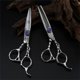 thumbnail image 1 of Juego de tijeras profesionales para cortar el cabello de 6 pulgadas con cuchillas afiladas y mango ergonómico para salones de belleza., 1 of 5