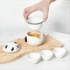 thumbnail image 3 of Juego de Té de Viaje Panda, Portátil, para Exteriores, de Cerámica, para una Sola Tetera y Tazas., 3 of 6