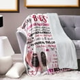 thumbnail image 5 of To My Bestie Gifts Bestie Throw Blanket Ultra Soft Cozy Best Bestie Fleece Flannel Blankets Good Friends Friendship Gifts Blanket for Besties Soul Sister BFF Teen Girls Women Anniversary,(30"x40"), 5 of 9