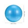 thumbnail image 2 of PTOOTP Exercise Balls For Adults Fitness Ball Blue PVC Reusable Exercise Ball 1Set, 2 of 6