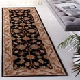 thumbnail image 3 of Safavieh Heritage Valery Oriental Wool Runner Rug, Black/Beige, 2'3" x 12', 3 of 12