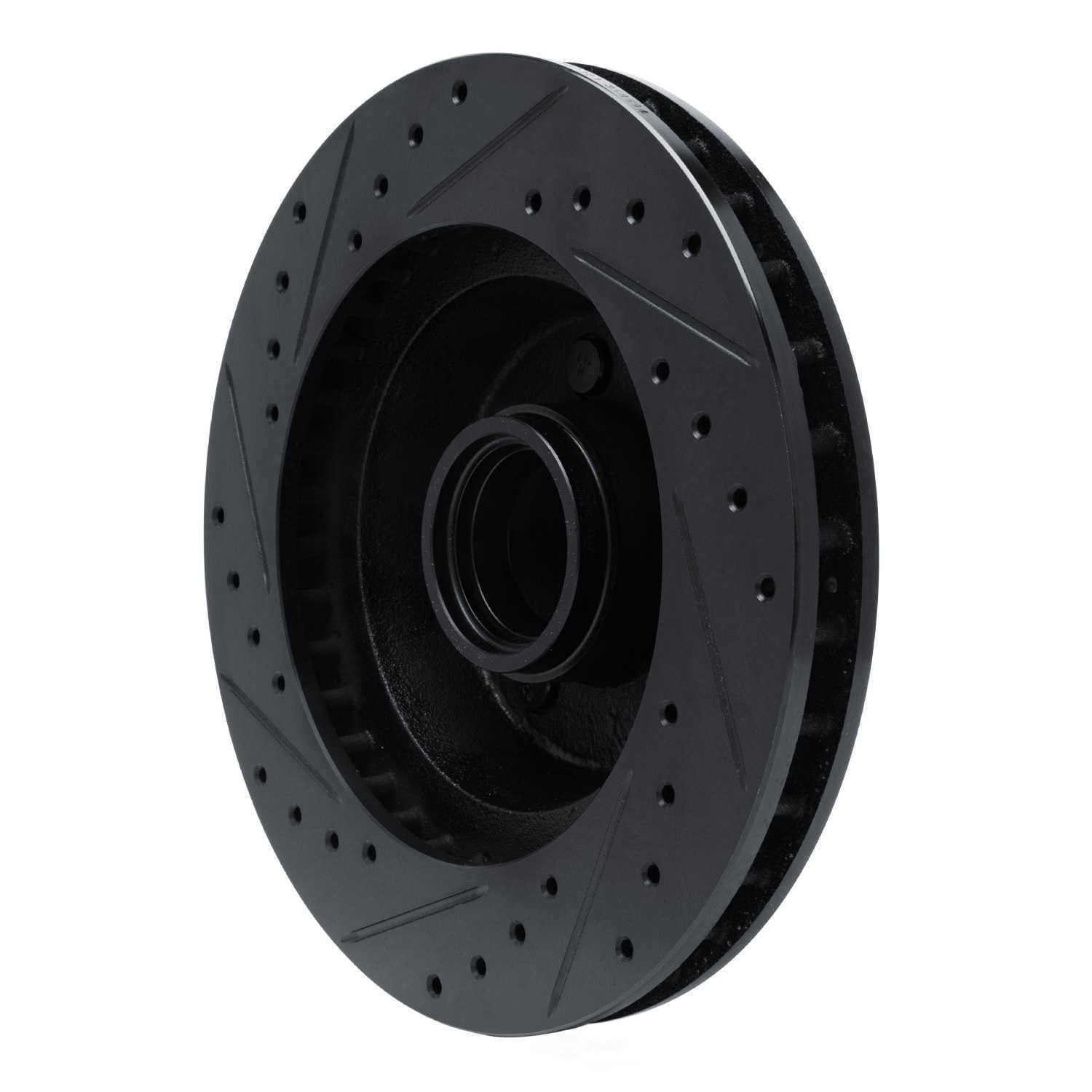 Dynamic Friction Company 633-39027R DFC Brake Rotor - Drilled And Slotted - Black