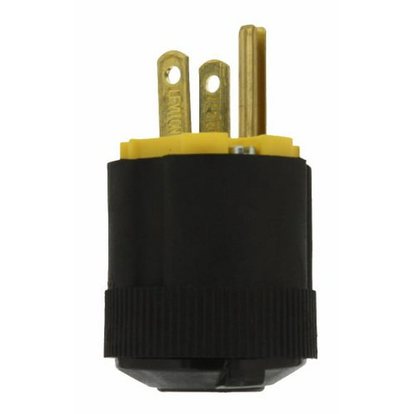 Leviton 113 15 Amp, 125 Volt, Grounding Plug, Black