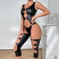 thumbnail image 4 of Gibobby Conjunto de lencería Ropa Interior Divertida para Mujer, Escote En V Profundo, Encaje Sexy, Vestido Transparente, Vestido para Conjuntos De Lencería(Negro, G), 4 of 5