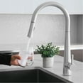 thumbnail image 2 of Stylish Siena One-Handle Polished Chrome Pull Down Kitchen Faucet Height 17¾" K-135C, 2 of 9