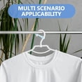 thumbnail image 4 of Colgador de ropa antideslizante con hebilla fija, gancho de tira de silicona para tendedero, ganchos conectores para ahorrar espacio en el armario, 100 Uds., 4 of 5