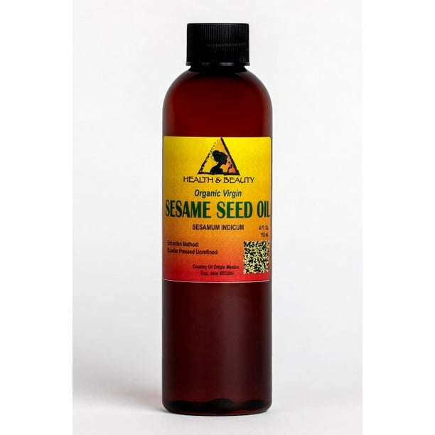 SESAME OIL UNREFINED ORGANIC CARRIER EXPELLER PRESSED VIRGIN RAW PURE 4