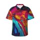 thumbnail image 1 of Fotbe Colorful Abstract Swirls Camisa Hawaiana para Hombre Unisex – Camisa Casual de Verano con Botones de Manga Corta de Algodón y Lino,3X-Large, 1 of 7