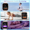 thumbnail image 3 of Reloj inteligente Motast Y66 con pantalla HD de 1.96 pulgadas, más de 110 modos deportivos IP68, 3 of 7