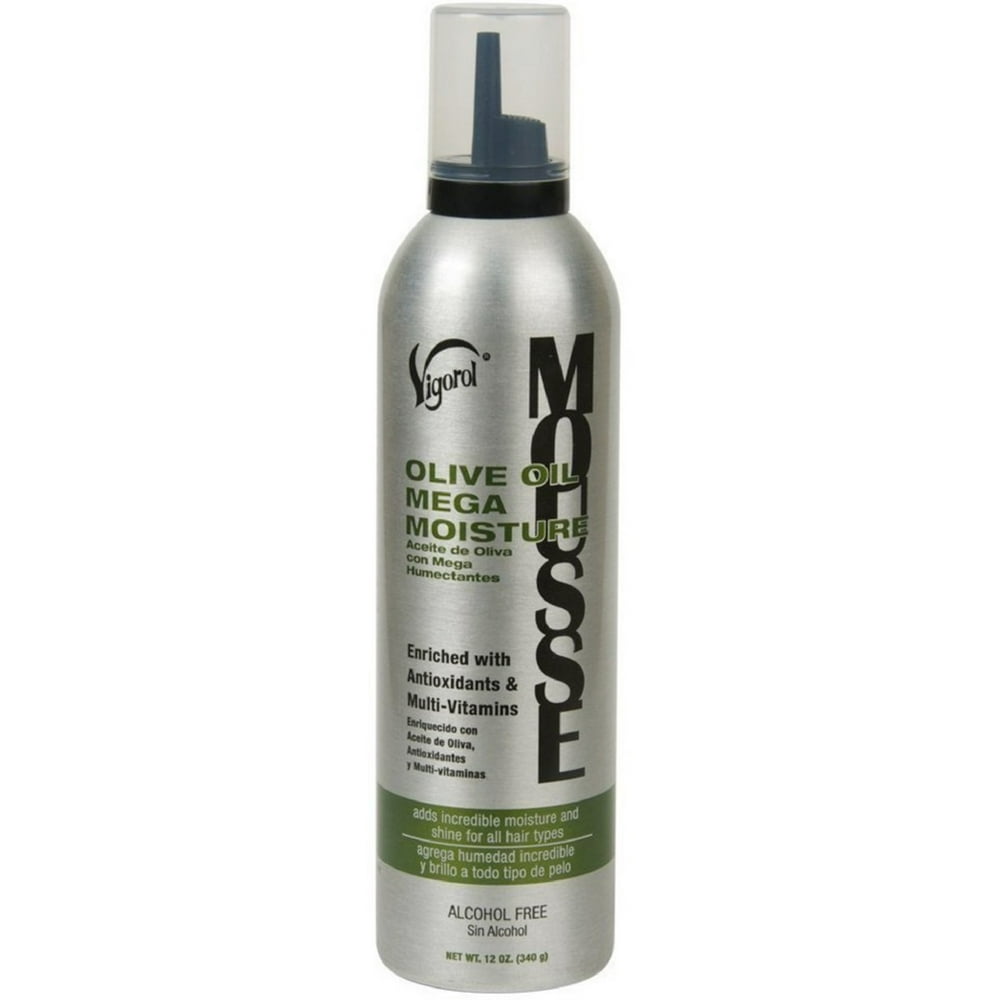 3 Pack Vigorol Olive Oil Mega Moisture Mousse 12 oz
