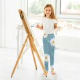 thumbnail image 6 of Girl's Legging Full-Length Colorful Print Tights For Dance Gym Everyday Wear White Daisies, 6 of 8
