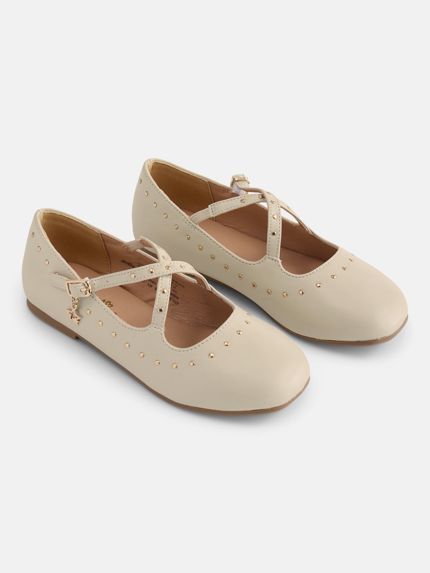Justice Girls Crisscross Strapped Mary Jane Flats