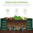 thumbnail image 4 of Best Choice Products 4x2x2ft Outdoor Metal Raised Garden Bed, Planter Box for Vegetables, Flowers, Herbs - Dark Green, 4 of 8