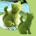 thumbnail image 2 of MERILER Green Courtyard Decoration - Outdoor Simulation Flocking Pussy Ornament for Farmstead, Patio, Living Room, and Bedroom, 2 of 8