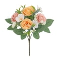 thumbnail image 2 of Taicans Artificial Roses Bouquet,11" Realistic Silk Rose Bush with Green Leaves,Faux Floral Stems for Wedding Bouquets,Centerpieces,Home Decor,Party,Table Arrangements,Indoor Outdoor Use, 2 of 7
