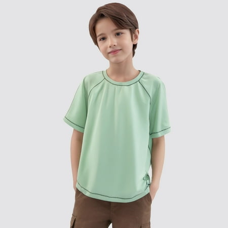 Kids Boy Clothes Comfortable Boys Short Sleeve Shirt Green T Shirts Boys Summer T-Shirts 4T Tshirt Boys