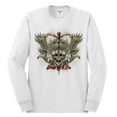 thumbnail image 2 of Wild Bobby, Biker Til I Die Live to Ride Motorcycle Cars and Trucks Mens Long Sleeve Shirt, White, Medium, 2 of 3