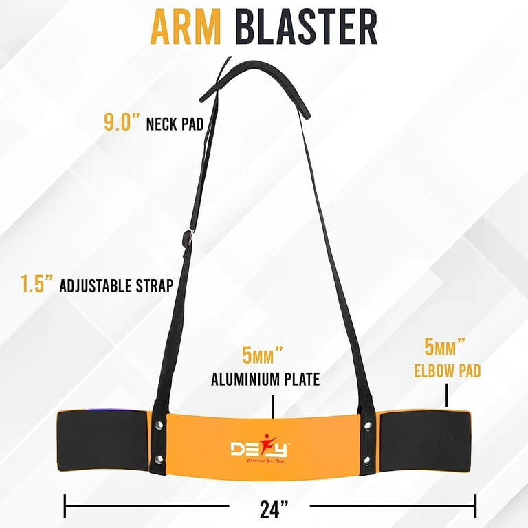 DEFY Sports Bicep Triceps Arm Blaster Weightlifting Equipment Support for Intense Workout Gold Walmart