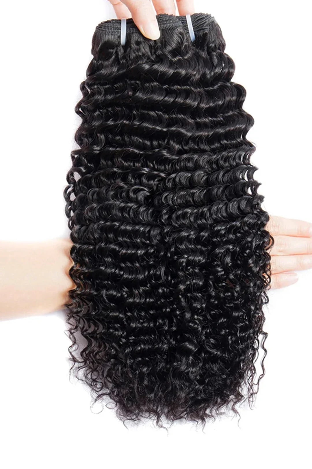 3Bundles Deep Wave Bundles Human Hair 100% Brazilian Virgin Real Human Hair Extensions for Women 3Bundles 300g enough to full with head