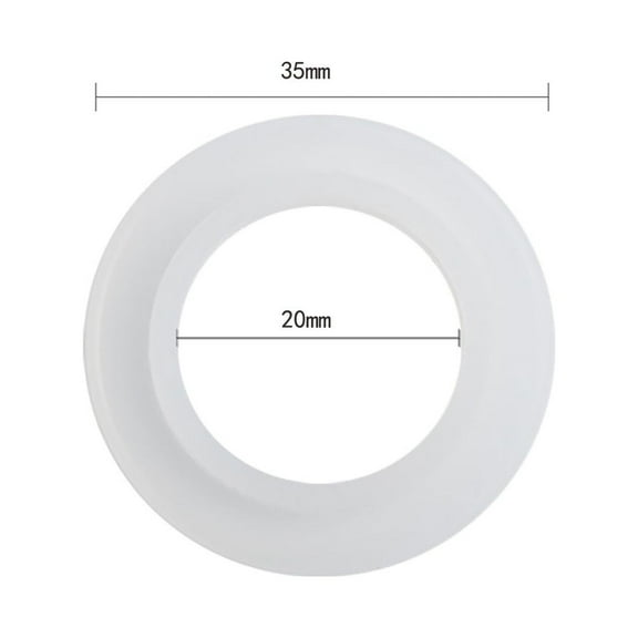 Wuweikeji Silicone Sink Drain Gasket Set - 2 pcs Replacement Washers for Bathtub Pop-Up Caps 35*20mm