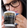 thumbnail image 2 of 3drose, France, Saintes-maries-de-la-mer. White Camargue Horses Running., 15oz Two-tone Blue Mug, 2 of 6