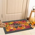 thumbnail image 6 of Fall Door Mat, 17 x 30 Inch Gold Leaf Welcome Doormat Decorative Thanksgiving Home Floor Mat, Non Slip Rubber Back and Strong Water Absorption for Outdoor Indoor Entrance Decor, 6 of 6
