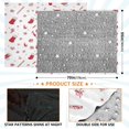 thumbnail image 3 of Camping Quilt Ultralight 70*55in Flannel Fabric Ultra-soft, Warm and Lightweight Camping Blanket Packable Fluorescent Blanket Minimalist Holiday Gifts Cane Sugar and Snowflakes, 3 of 8