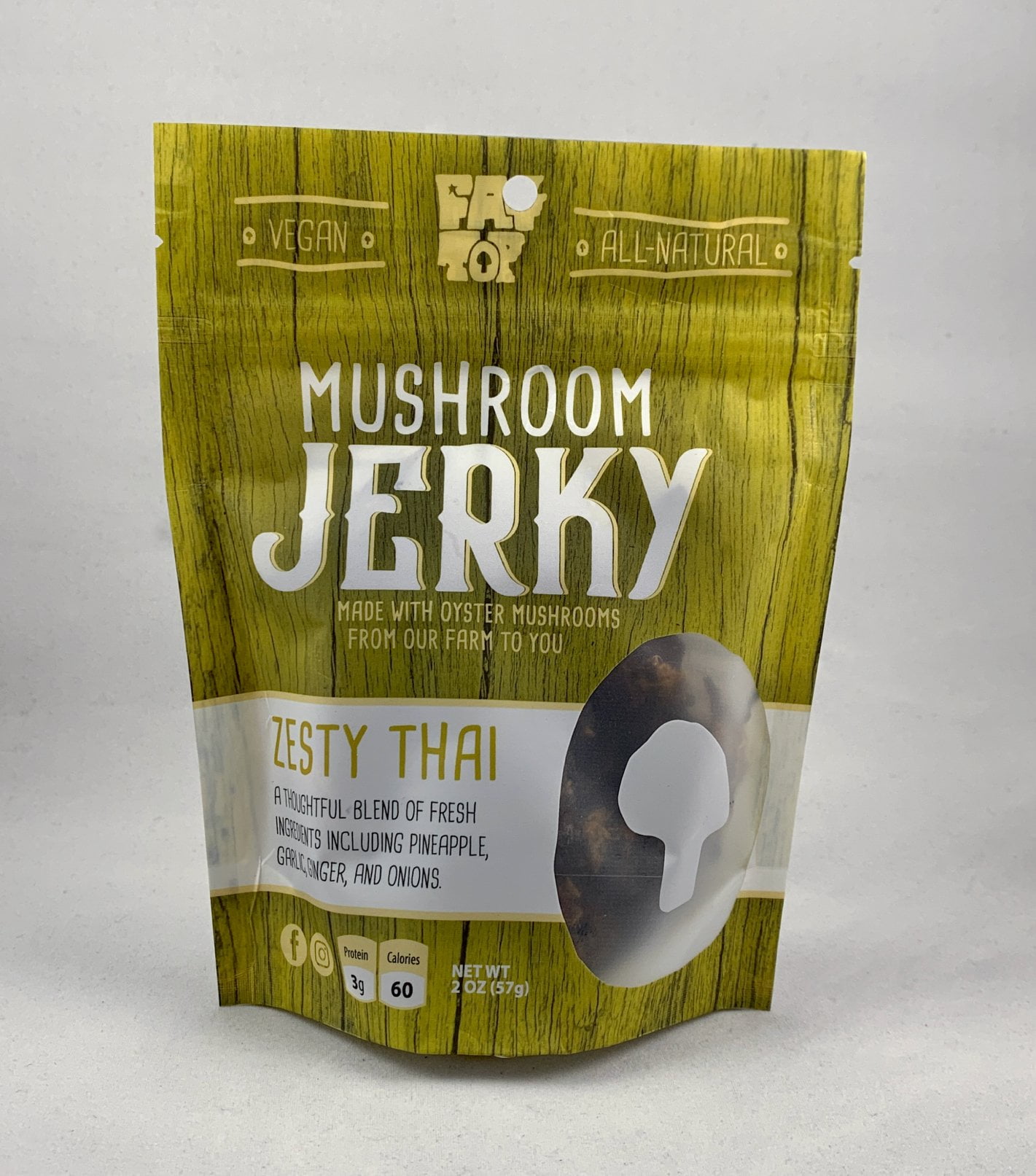 Zesty Thai Mushroom Jerky