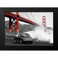 thumbnail image 2 of Gasoline Images 18x14 Black Modern Framed Museum Art Print Titled - Under the Golden Gate Bridge- San Francisco, 2 of 5